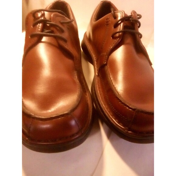 NICE Sz  9 1/2 Streetcars Men's Brown Leather Shoes Casual Oxfords Lace Up - Picture 1 of 6
